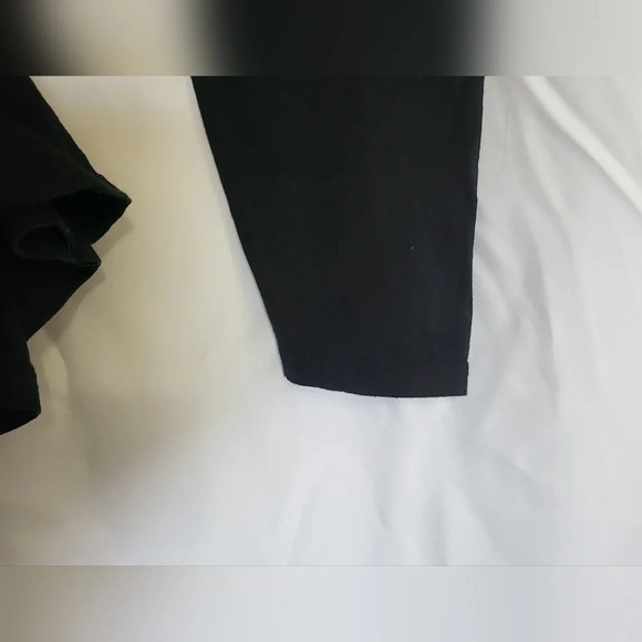 Port & Company Ring Spun 100% Cotton Black Long Sleeve RBG Crewneck Tee, Size L - Picture 6 of 6